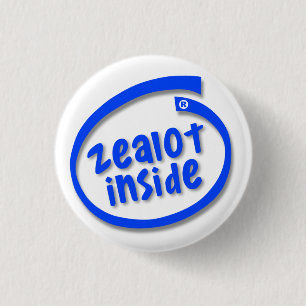 Badge Rond 2,50 Cm Zélote Inside