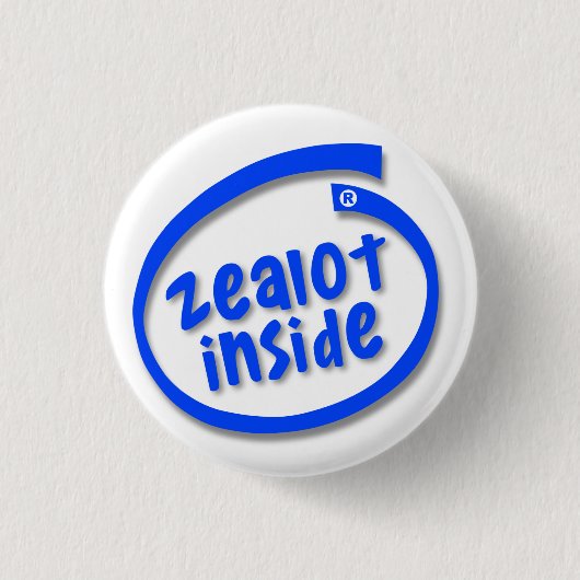 Badge Rond 2,50 Cm Zélote Inside (Devant)