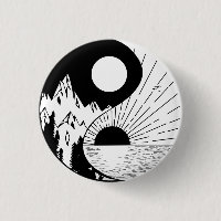 Zen Yin Yang noir blanc