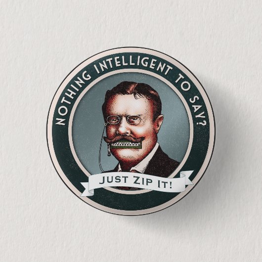 Badge Rond 2,50 Cm Zip It (Devant)