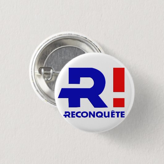 Badge rond 32 mm, Parti Reconquête (Devant & derrière)