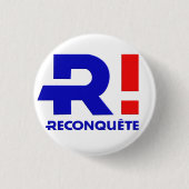 Badge rond 32 mm, Zemmour Président 2022 (Devant)
