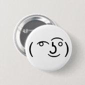 Badge Rond 5 Cm (͡°͜ʖ͡°) qui une émoticône déplaisante (Devant & derrière)