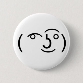 Badge Rond 5 Cm (͡°͜ʖ͡°) qui une émoticône déplaisante