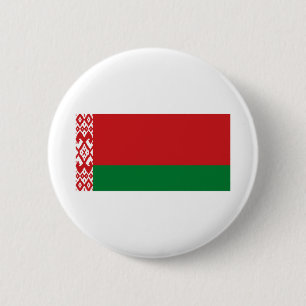Badge Rond 5 Cm Б е л а р у с ь - Drapeau Biélorussie