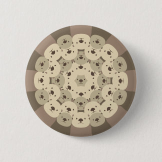 BADGE ROND 5 CM ぐるっとあにまる「カワイイラッコ親子」缶バッジ
