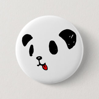 BADGE ROND 5 CM ペロリなパンダ
