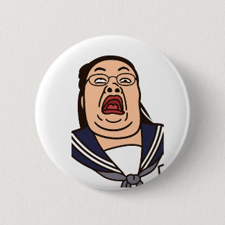 BADGE ROND 5 CM 変顔している女子高生