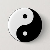 BADGE ROND 5 CM 太極拳 陰陽マーク 太極マーク 定番 タオ (Devant)