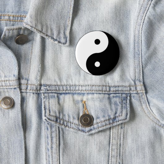 BADGE ROND 5 CM 太極拳 陰陽マーク 太極マーク 定番 タオ (En situation)