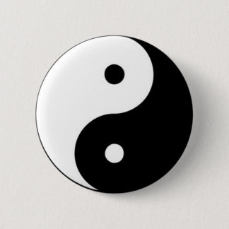 BADGE ROND 5 CM 太極拳 陰陽マーク 太極マーク 定番 タオ