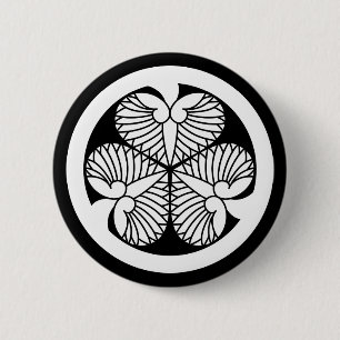 BADGE ROND 5 CM 徳 葵 川 (五 綱 吉)23