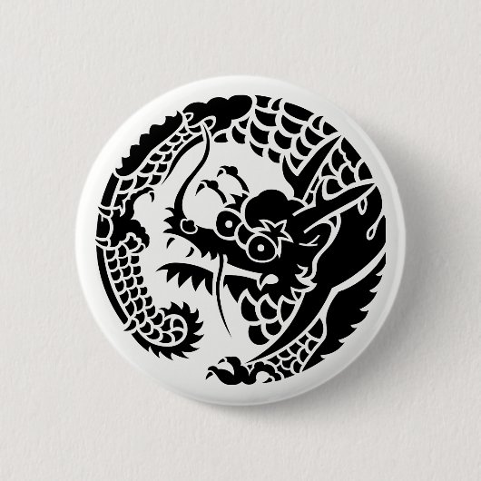 BADGE ROND 5 CM 日 蓮 宗 龍 の 丸 (Devant)