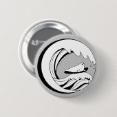 BADGE ROND 5 CM 波乗りアザラシ (Devant & derrière)