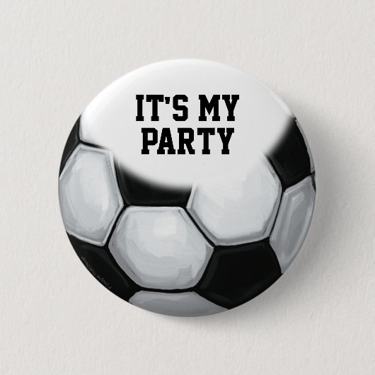 Badge Rond 5 Cm 02de12 Balle de soccer sur mesure (Devant)