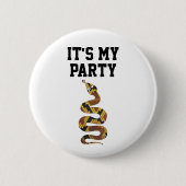 Badge Rond 5 Cm 02of12 Anniversaire Serpent Personnalisé (Devant)