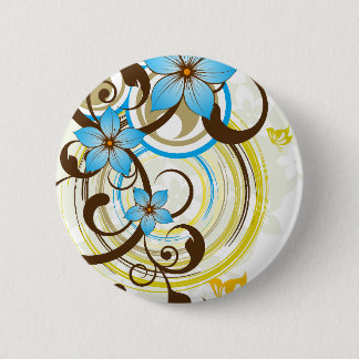 Badge Rond 5 Cm 03 floraux