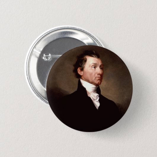 Badge Rond 5 Cm 05 James Monroe (Devant & derrière)
