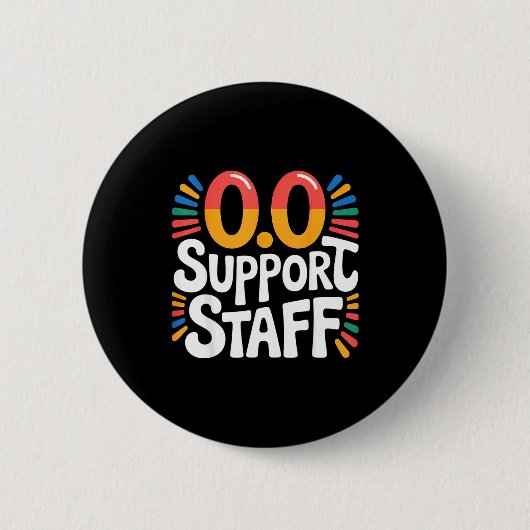 Badge Rond 5 Cm 0.0 Suprt Staff Marathon Cheer Squad -  (Devant)