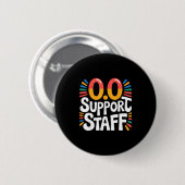 Badge Rond 5 Cm 0.0 Suprt Staff Marathon Cheer Squad -  (Devant & derrière)