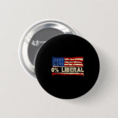 Badge Rond 5 Cm 0% Liberal Zero Percent Liberal Republican Flag  (Devant & derrière)