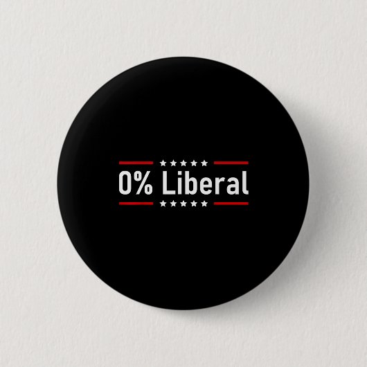 Badge Rond 5 Cm 0% Liberal - Zero Percent Statement (Devant)