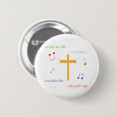 Badge Rond 5 Cm 100:2 de psaume (Devant & derrière)