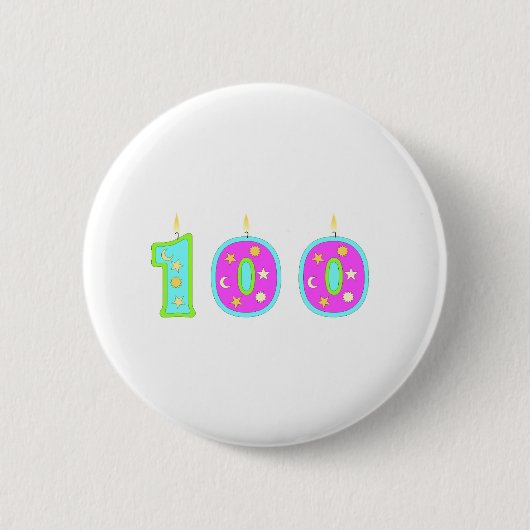 Badge Rond 5 Cm 100 (bougies) (Devant)