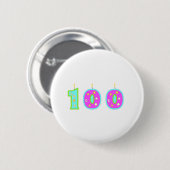 Badge Rond 5 Cm 100 (bougies) (Devant & derrière)