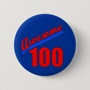 Badge Rond 5 Cm 100 impressionnants impressionnants à 100 années