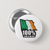 BADGE ROND 5 CM 100%-IRLANDAIS (Devant & derrière)