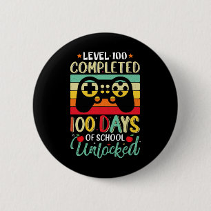Badge Rond 5 Cm 100 Joueurs Achevés 100 Jours De Déverrouillage De