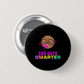 Badge Rond 5 Cm 100 Jours Cookie Intelligent Avec Des Gles Plutôt  (Devant & derrière)