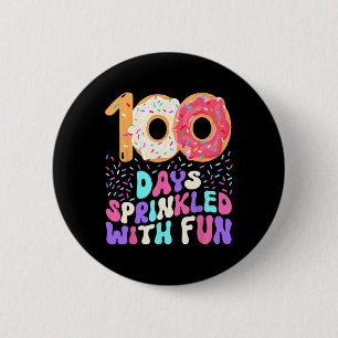 Badge Rond 5 Cm 100 Jours De Fille Scolaire Mignonne Saupoudrée Do