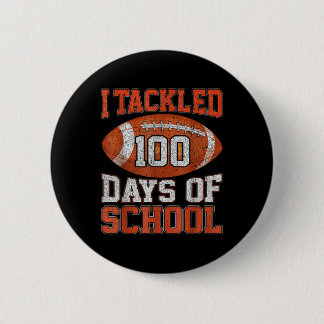 Badge Rond 5 Cm 100 Jours De Football Scolaire 100E Jour Pour Garç