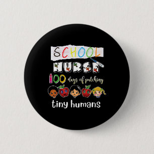 Badge Rond 5 Cm 100 Jours de l'école à la recherche de minuscules 