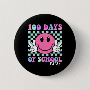 Badge Rond 5 Cm 100 Jours De L'Ère Sourd Enseignant Garçons Filles