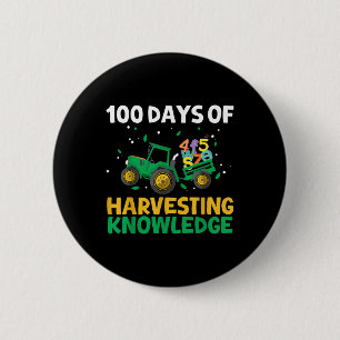 Badge Rond 5 Cm 100 Jours De Tracteur Scolaire Agriculture 100E Jo