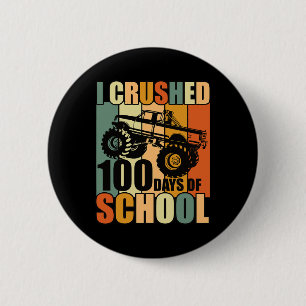 Badge Rond 5 Cm 100 Jours D'École 100E Jour De Vin D'École