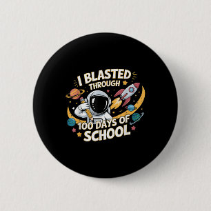 Badge Rond 5 Cm 100 Jours D'École Chemise Enfants 100E Jour D'Écol