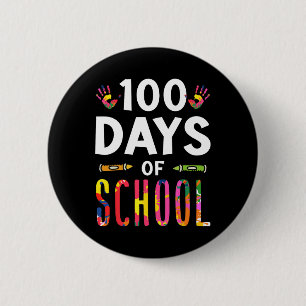 Badge Rond 5 Cm 100 Jours D'École Dit Mignonne Équipe Sweet