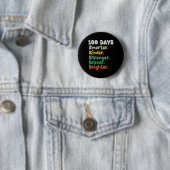 Badge Rond 5 Cm 100 Jours D'École Plus Smarteuse 100E Jours D'Écol (En situation)