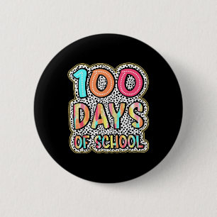 Badge Rond 5 Cm 100 Jours D'Enseignants Scolaires Enfants 100e Jou