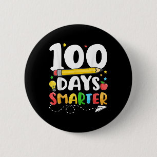 Badge Rond 5 Cm 100 Jours Smarter Happy 100ème Jour De L'École Ens