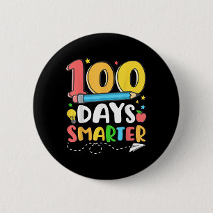 Badge Rond 5 Cm 100 Jours Smarter Happy 100ème Jour De L'École Ens