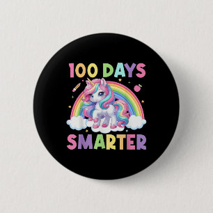 Badge Rond 5 Cm 100 Jours Smarter Happy 100ème Jour De L'École Uni