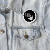 Badge Rond 5 Cm 100% naturel (En situation)