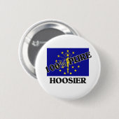 Badge Rond 5 Cm 100 pour cent Hoosier (Devant & derrière)