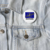 Badge Rond 5 Cm 100 pour cent Hoosier (En situation)