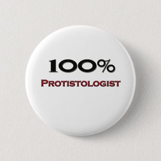 Badge Rond 5 Cm 100 pour cent Protistologist (Devant)